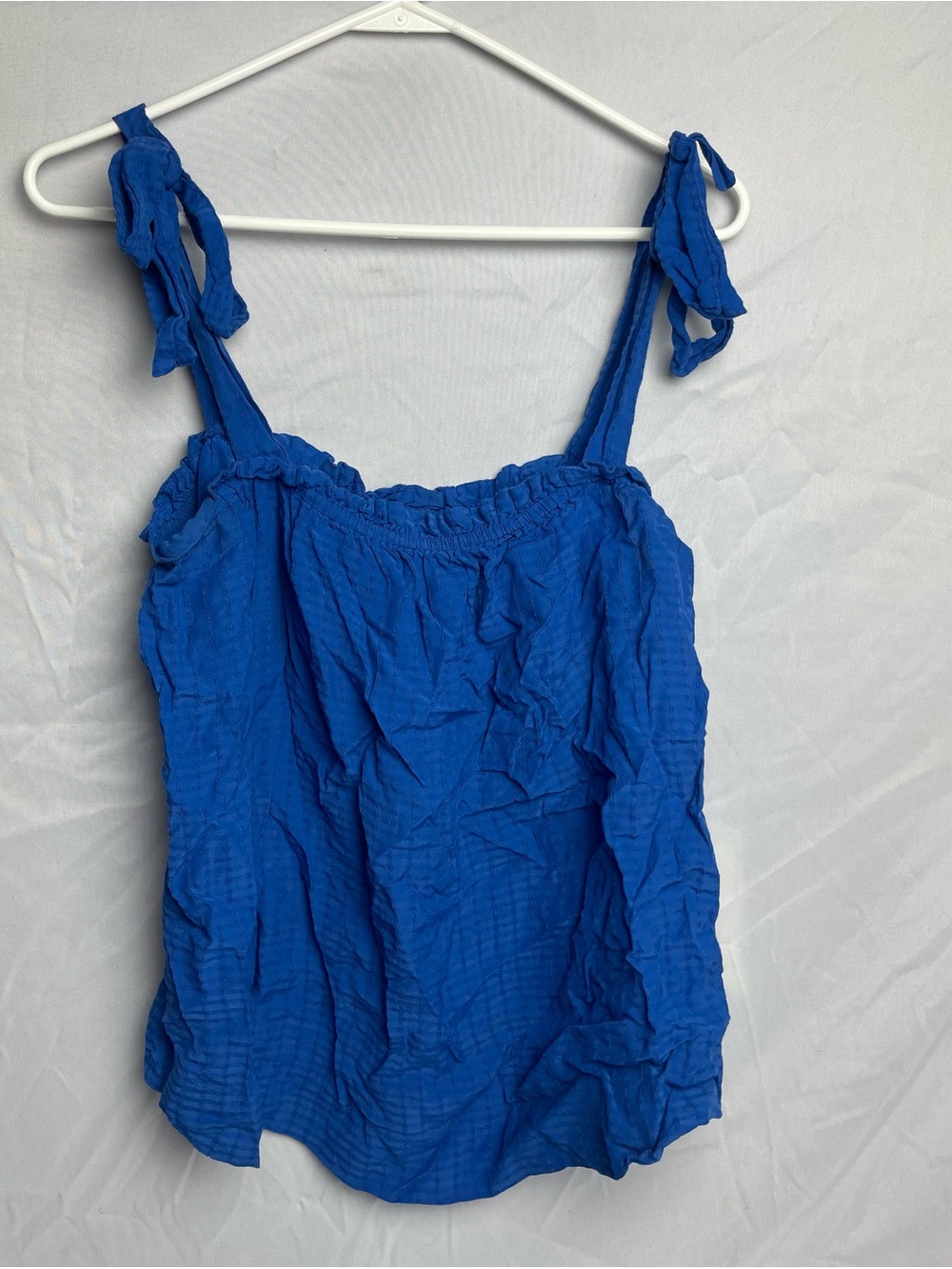 Blue Tie-Shoulder Summer Cami Top - Women